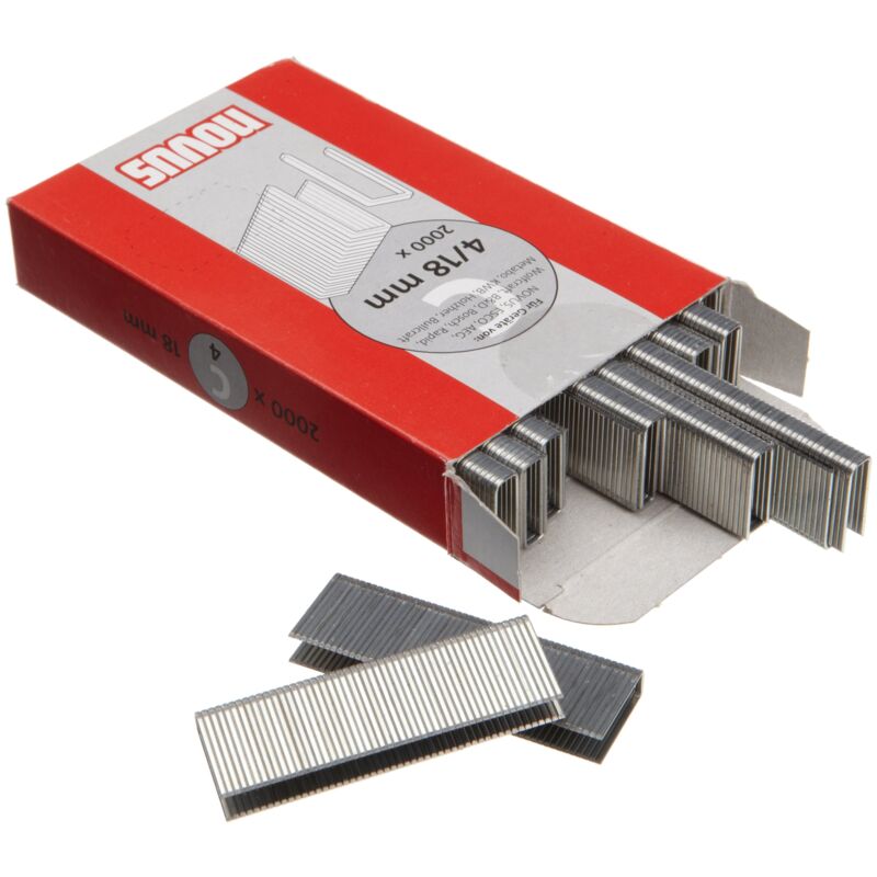 foto del prodotto punti metallici c 4 18 mm, 2000 pezzi novus