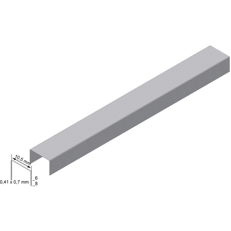 foto del prodotto punti metallici prebena vz08cnk zincati