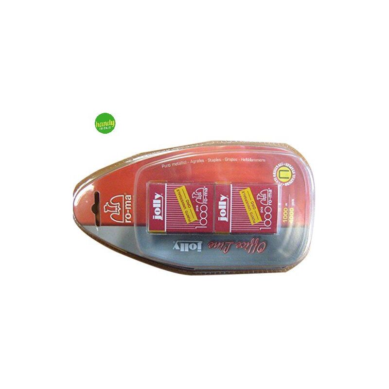 foto del prodotto punti metallici ro ma jolly oro larghezza 6 mm 4000 graffette