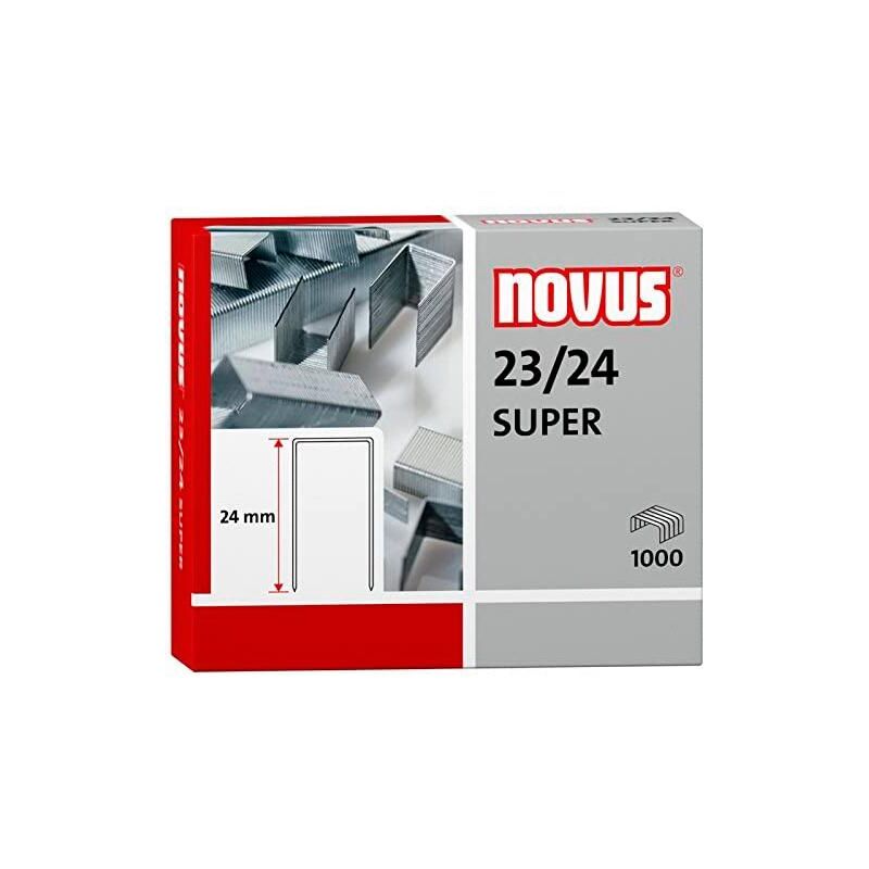 foto del prodotto punti metallici super 23 24 per cucitrici pesanti scatola da 1000 . novus