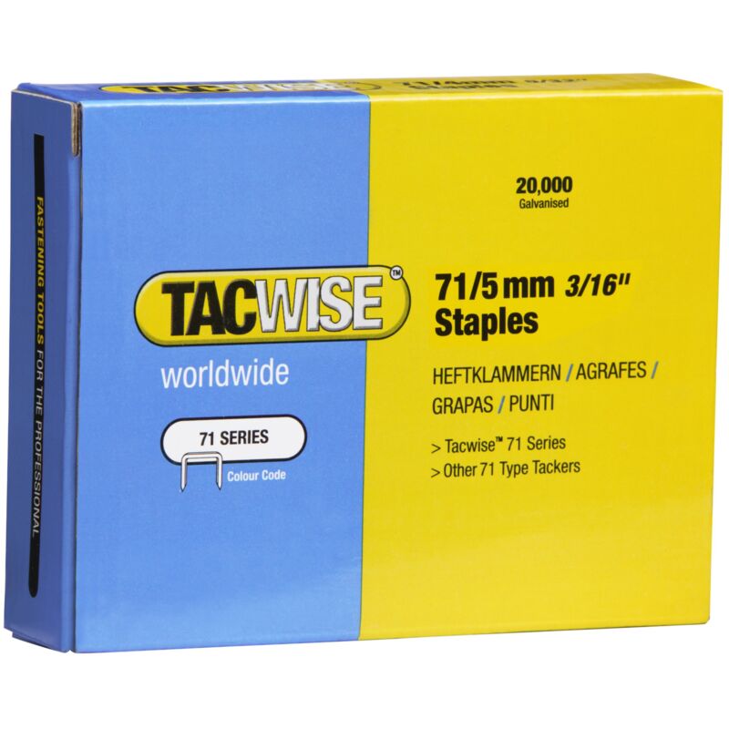 foto del prodotto punti zincati da 71 5 mm tacwise