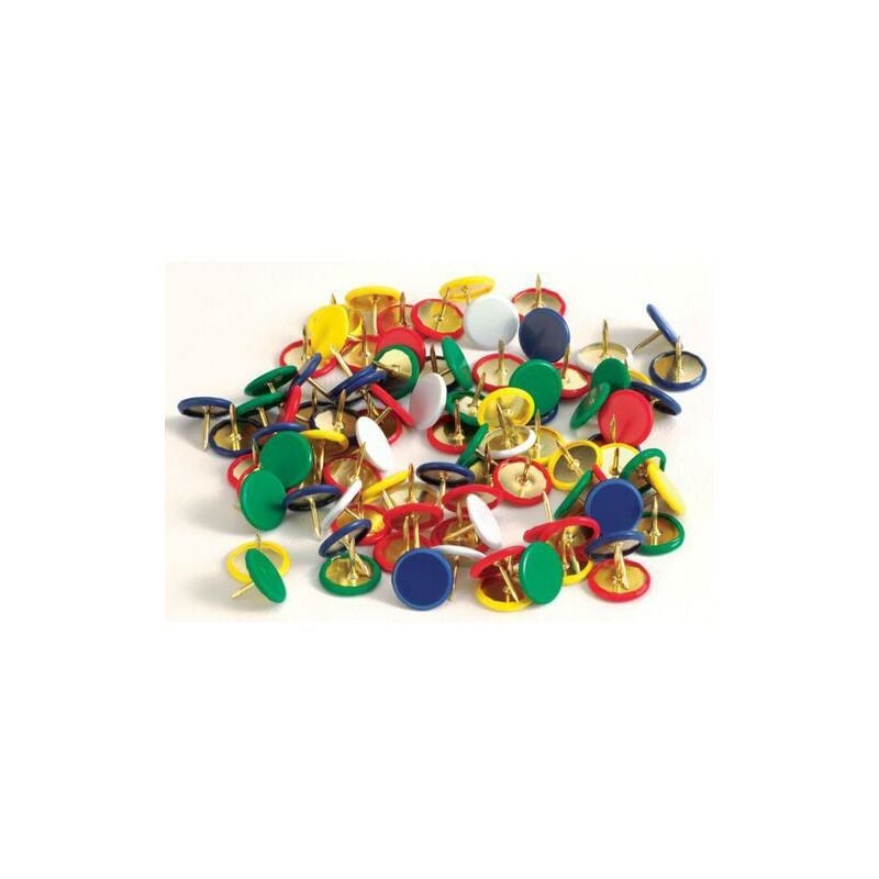 foto del prodotto puntine da disegno colorate one price maurer cf. blister 40pz
