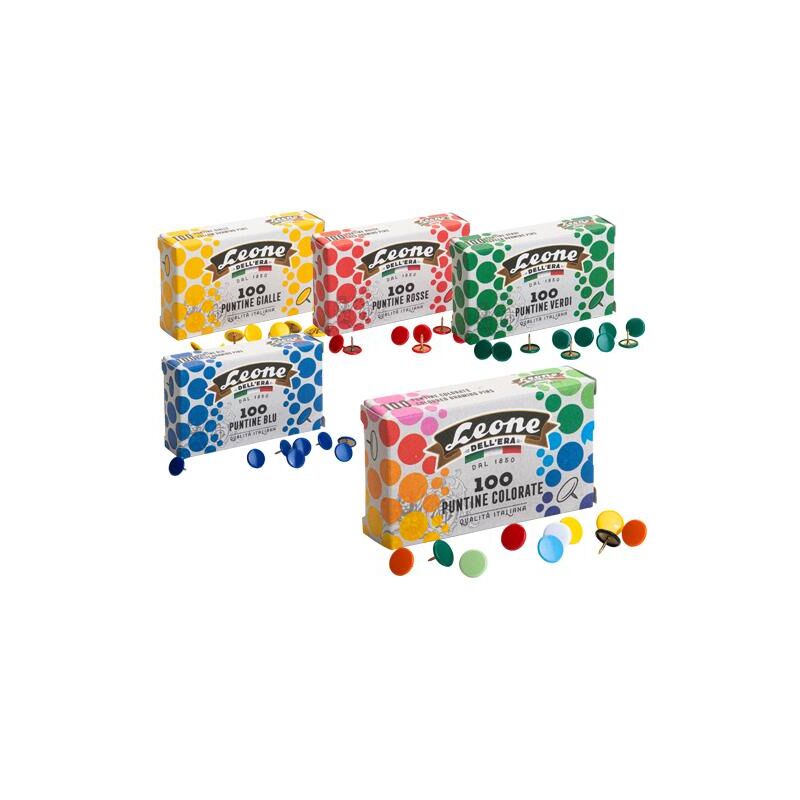foto del prodotto puntine disegno cf.100 pz.colori assorti