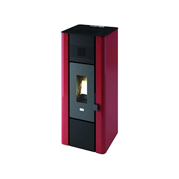 foto del prodotto punto fuoco stufa a pellet minni 6,3kw br rosso