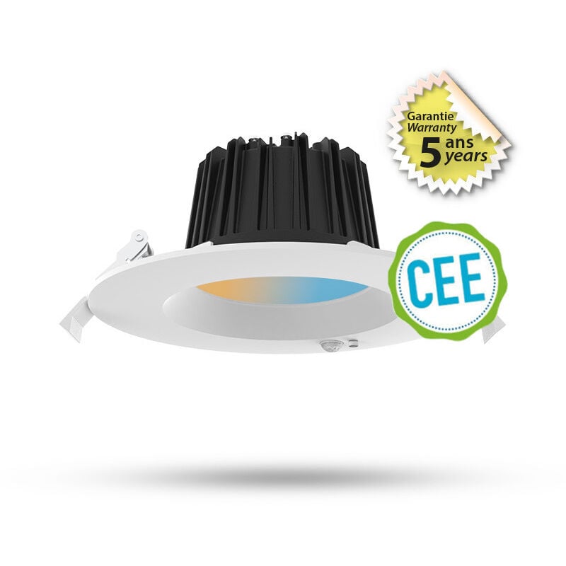 foto del prodotto punto led c multi power 13w bianco regolabile 3000 4000 6500k twilight detector 176mm