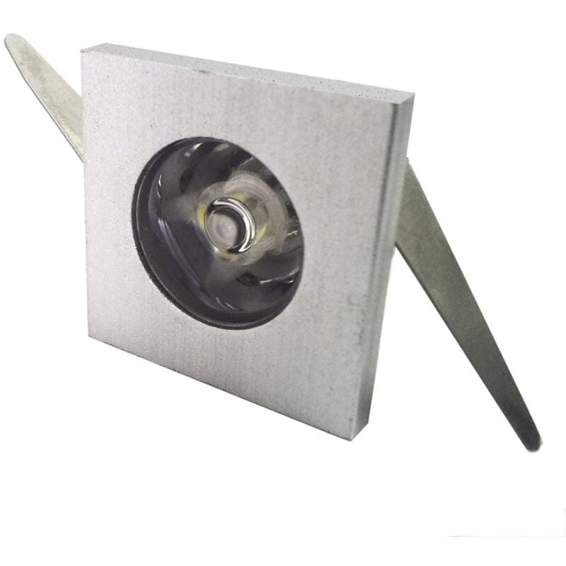 foto del prodotto punto luce faretto led incasso 1 led 1w luce calda 220v cielo stellato quadrato bianco freddo trade shop traesio