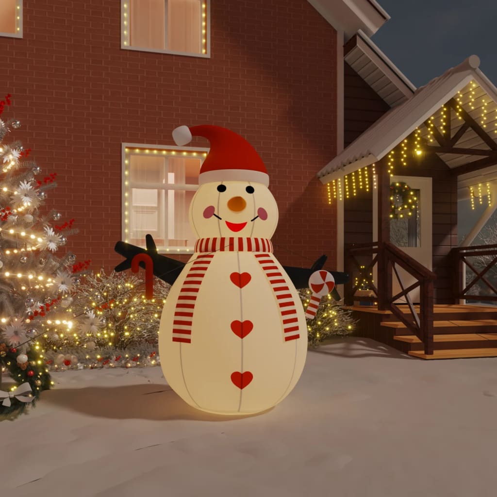 foto del prodotto pupazzo di neve gonfiabile con led 250 cm cod mxl 41900