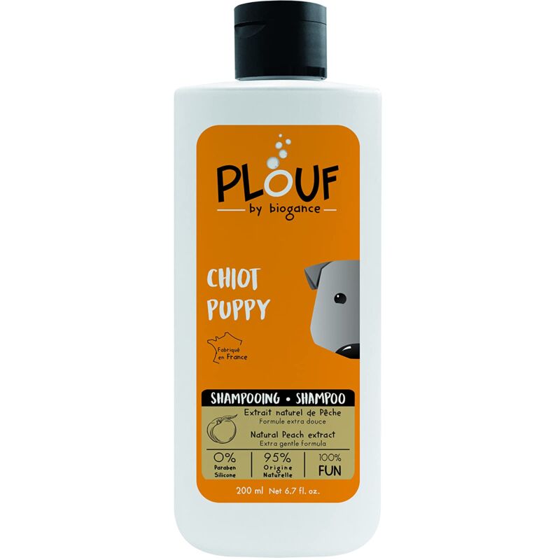 foto del prodotto puppy shampoo con estratto di pesca, 200 ml plouf