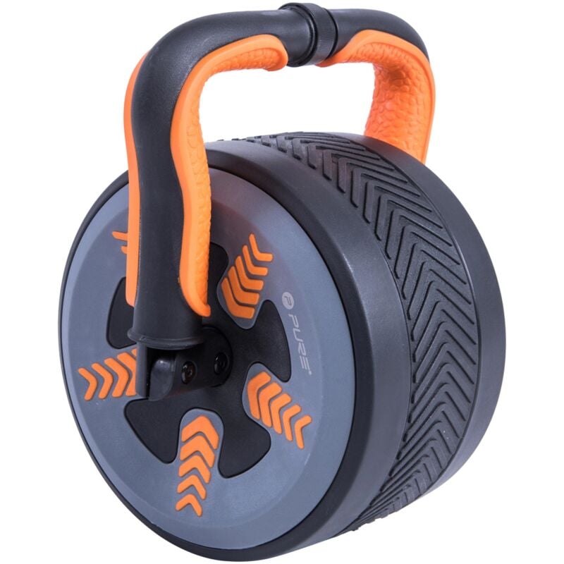 foto del prodotto pure 2 improve pure2improve kettlebell 3 kg e ab roller 2 in 1 in pvc ruota per muscoli addominali multifunzionale esercizi fisici allenamento
