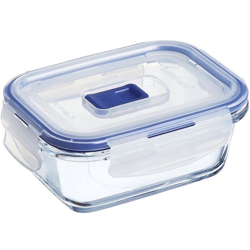 foto del prodotto pure box contenitore ermetico rettangolare, trasparente, 14 x 10.54 x 5.2 cm 0.38 l luminarc