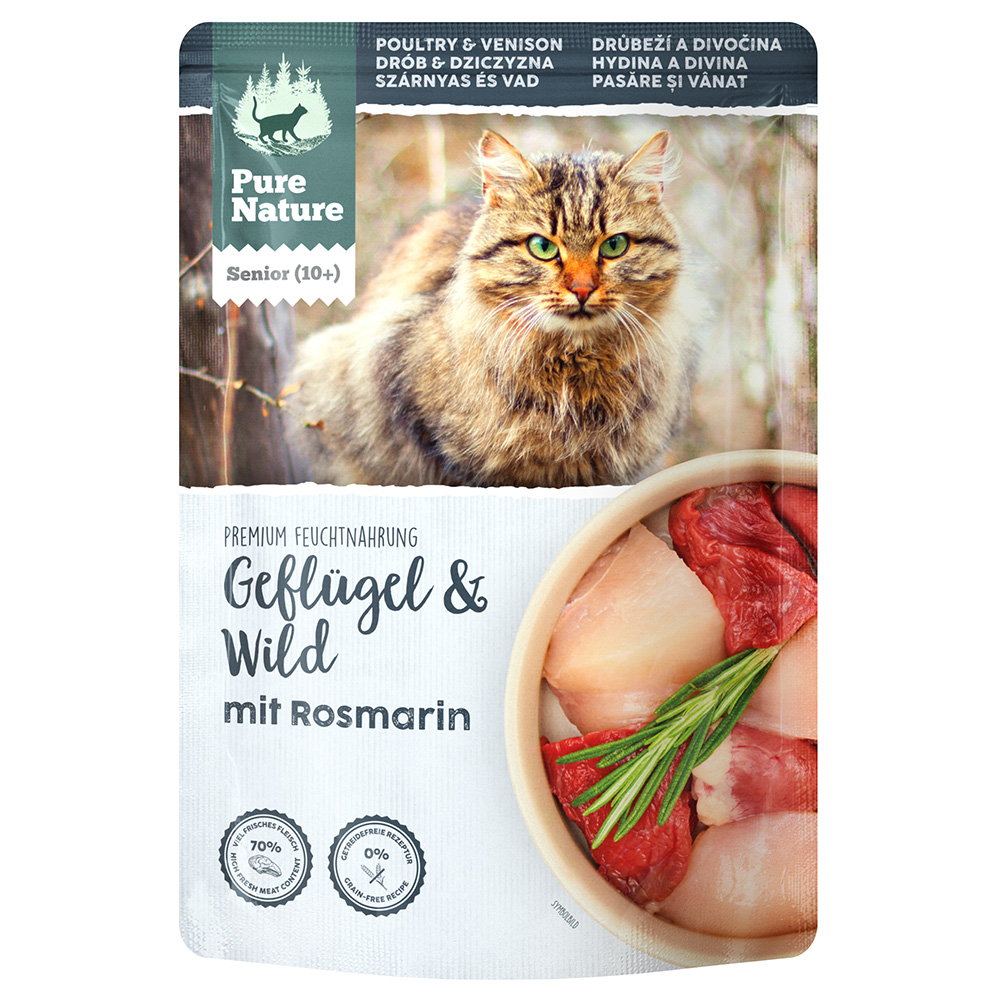 foto del prodotto pure nature senior cat alimento umido per gatto 12 x 85 g