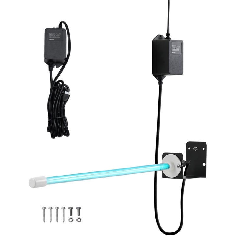 foto del prodotto purificatore d aria hvac, 25 w, 17 pollici, luce uv con 1 lampadina di ricambio per condotto ac mophorn