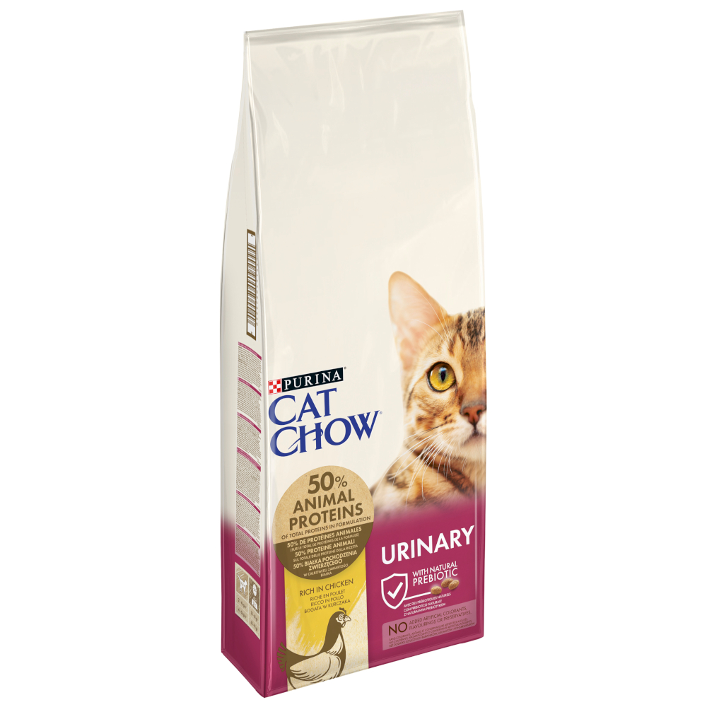 foto del prodotto purina cat chow urinary tract health ricco in pollo crocchette per gatto 15 kg