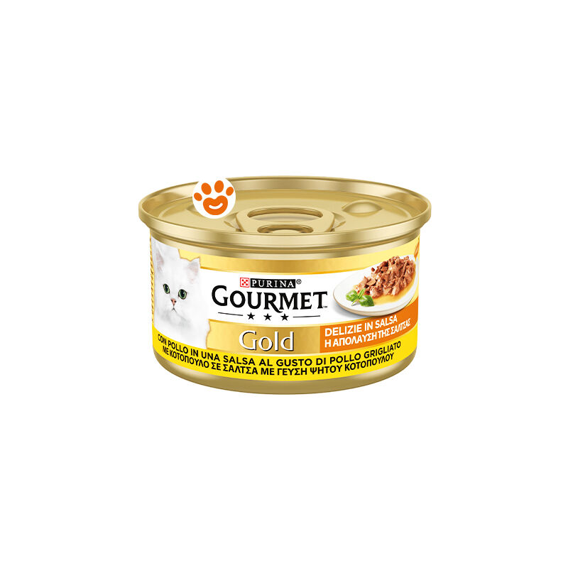 foto del prodotto purina cat gourmet gold delizie in salsa pollo purina cat gourmet gold delizie in salsa pollo lattina da 85 gr