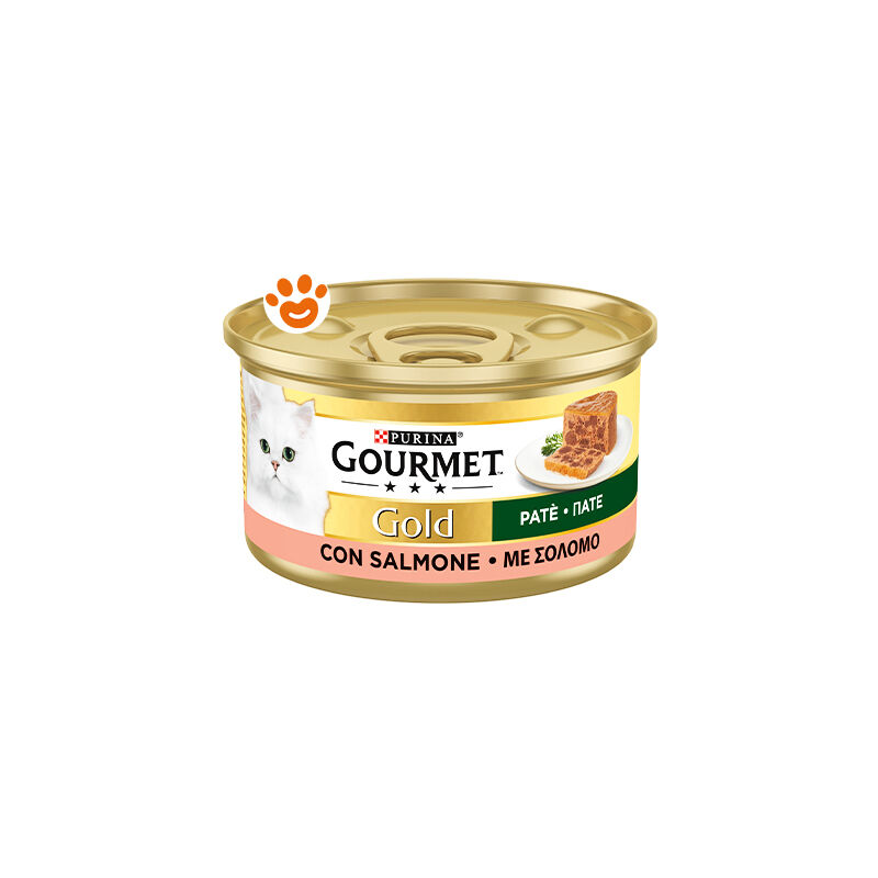 foto del prodotto purina cat gourmet gold pat con salmone cat gourmet gold pat con salmone lattina da 85 gr