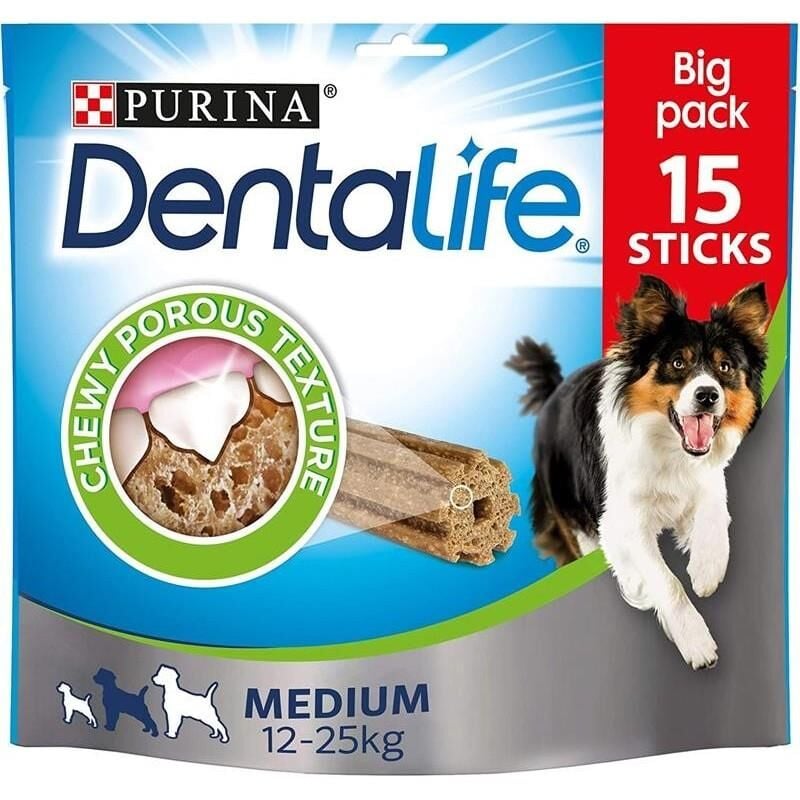 foto del prodotto purina dentalife 15 stick per igiene orale cani taglia medium 3 pz da 115 gr