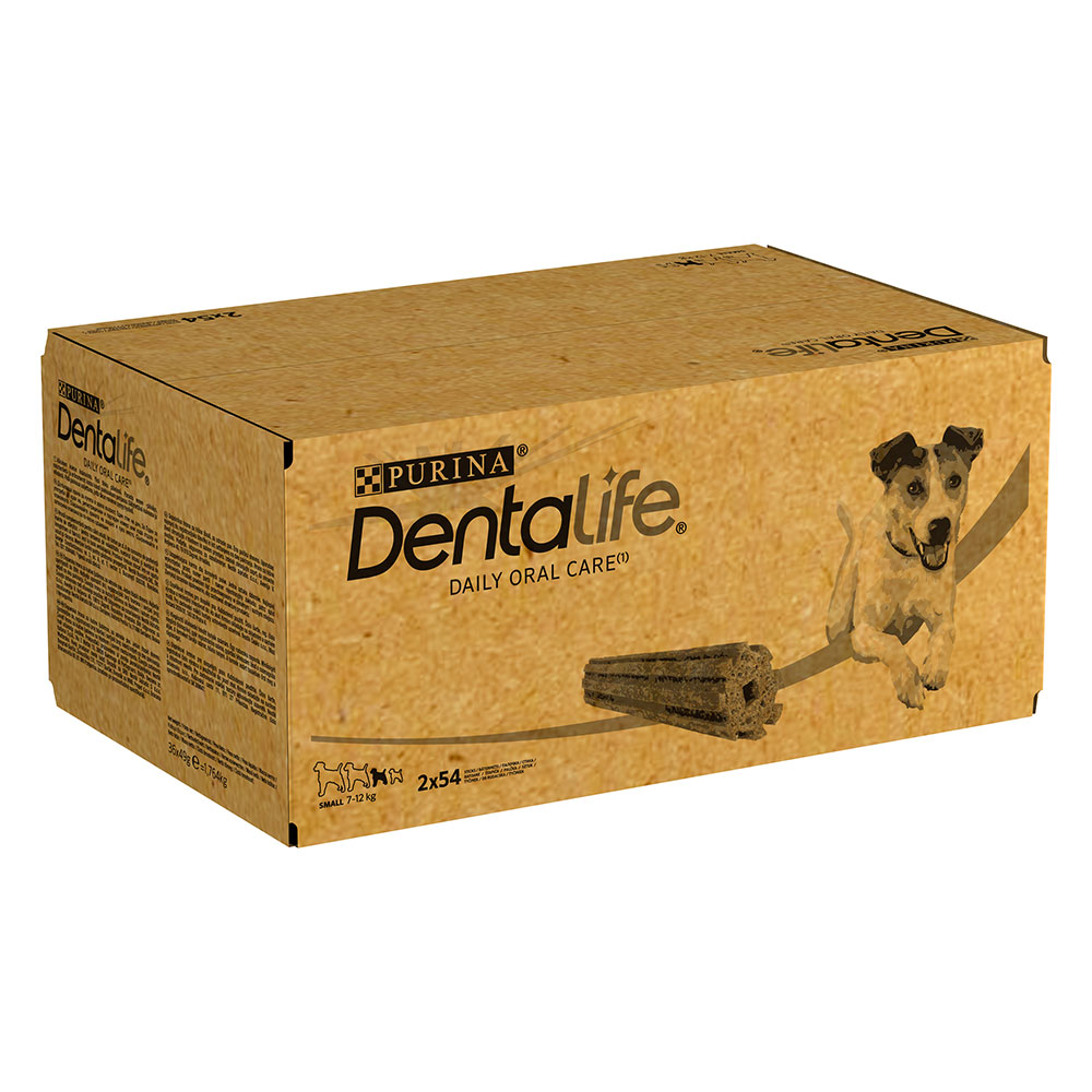 foto del prodotto purina dentalife snack per igiene dentale dei cani di tg piccola 7 12 kg 108 stick 36 x 49 g 