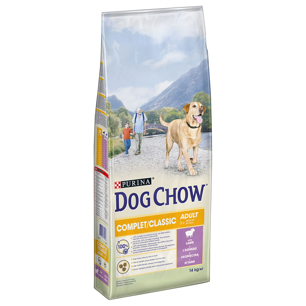 foto del prodotto purina dog chow complet classic con agnello crocchette per cane 14 kg