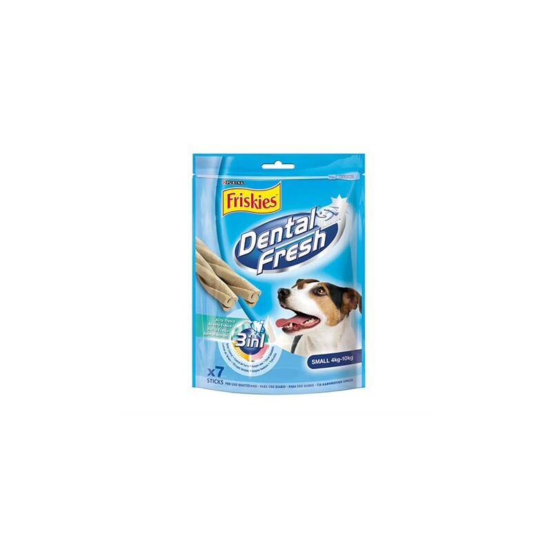 foto del prodotto purina dog friskies dentalfresh small confezione da 7 stick 110 gr 