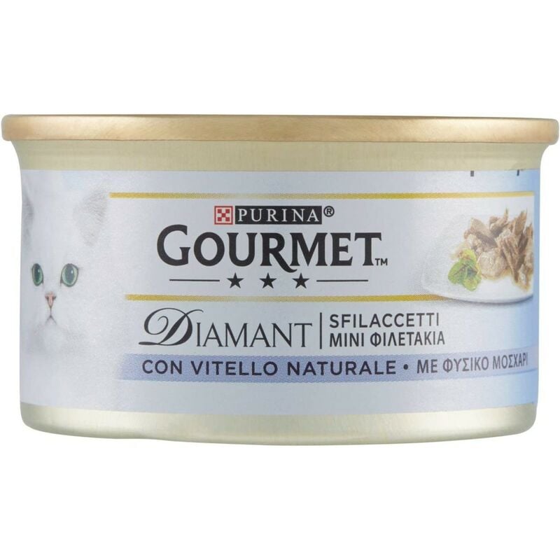 foto del prodotto purina gourmet diamant sfilaccetti con vitello naturale - 85 g