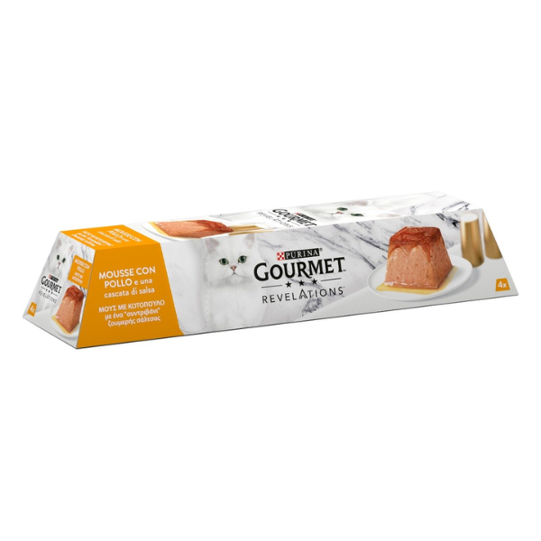 foto del prodotto purina gourmet revelations mousse in salsa 4x57gr - pollo - 1 ordine scegli lo sconto bzr5 bzr20 200 punti fedeltà