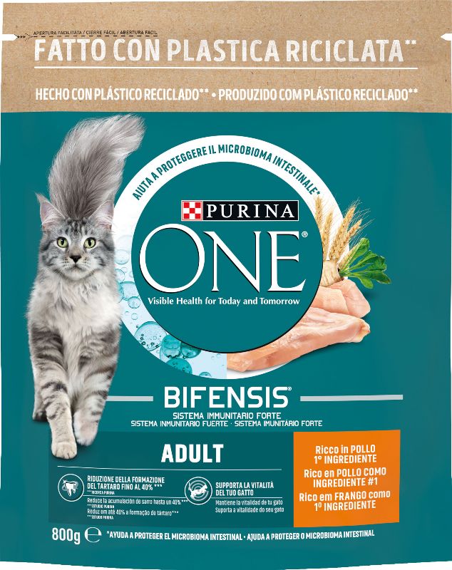 foto del prodotto purina one gatto 800gr adulto pol cereal