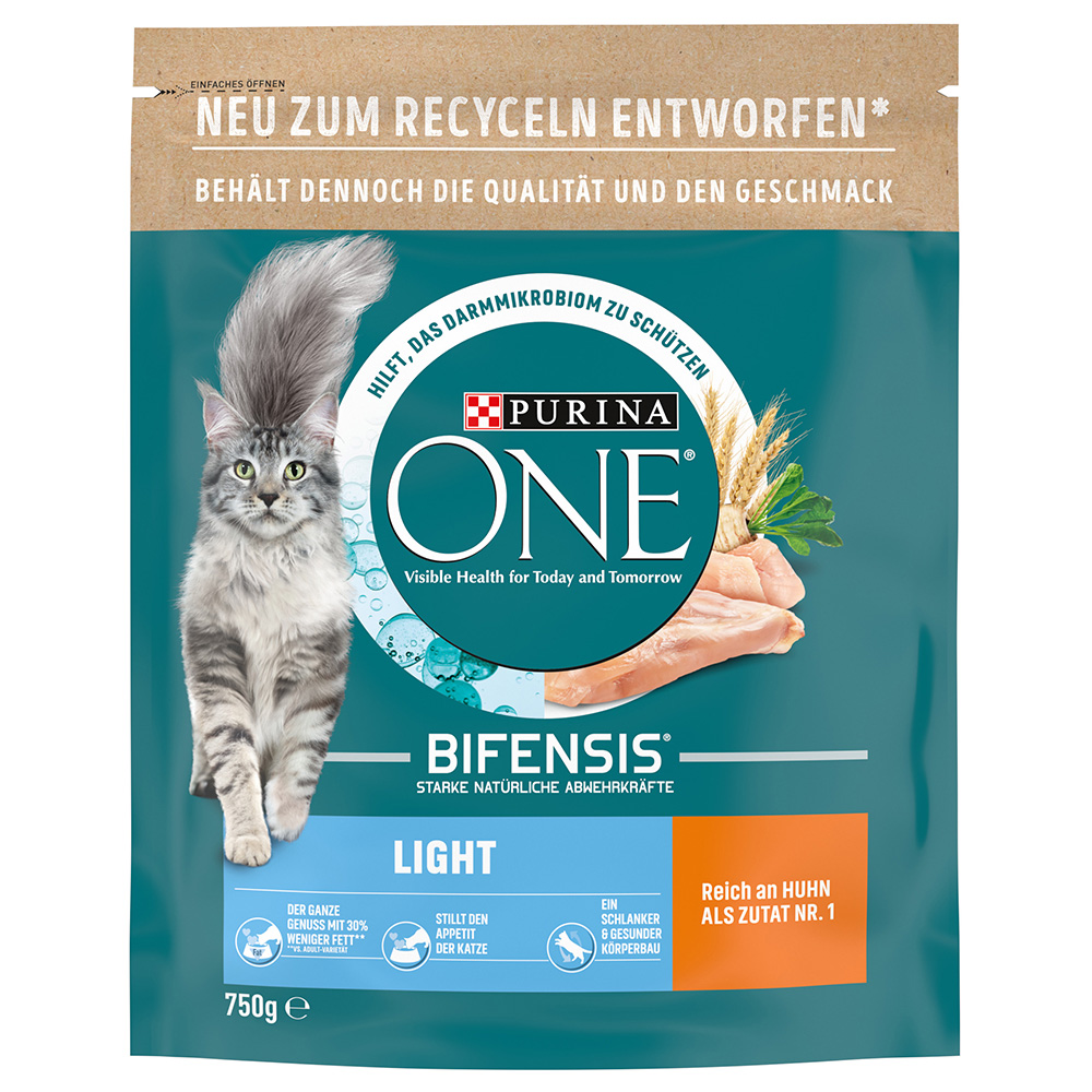 foto del prodotto purina one light crocchette per gatti 750 g