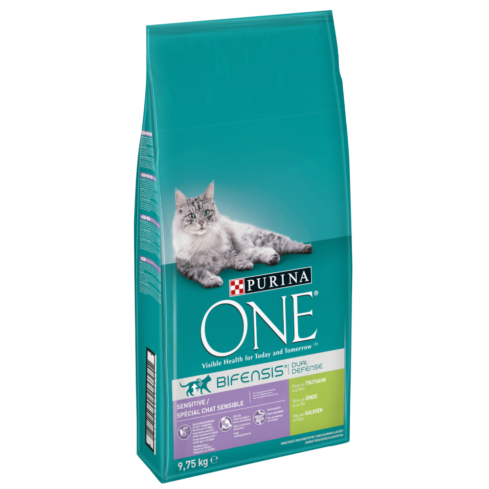 foto del prodotto purina one sensitive crocchette per gatti 9,75 kg