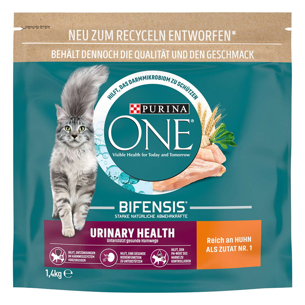 foto del prodotto purina one urinary care crocchette per gatti - set 6 x 1,4 kg