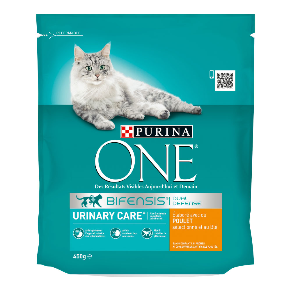 foto del prodotto purina one urinary care pollo crocchette per gatti 450 g