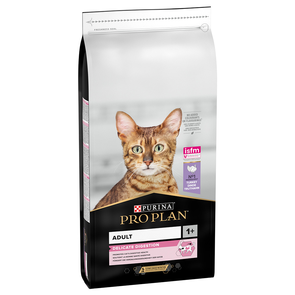 foto del prodotto purina pro plan adult delicate digestion ricco in tacchino crocchette gatto 14 kg