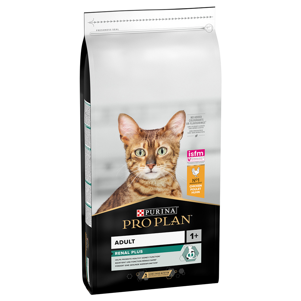 foto del prodotto purina pro plan adult renal plus ricco in pollo crocchette per gatti 14 kg