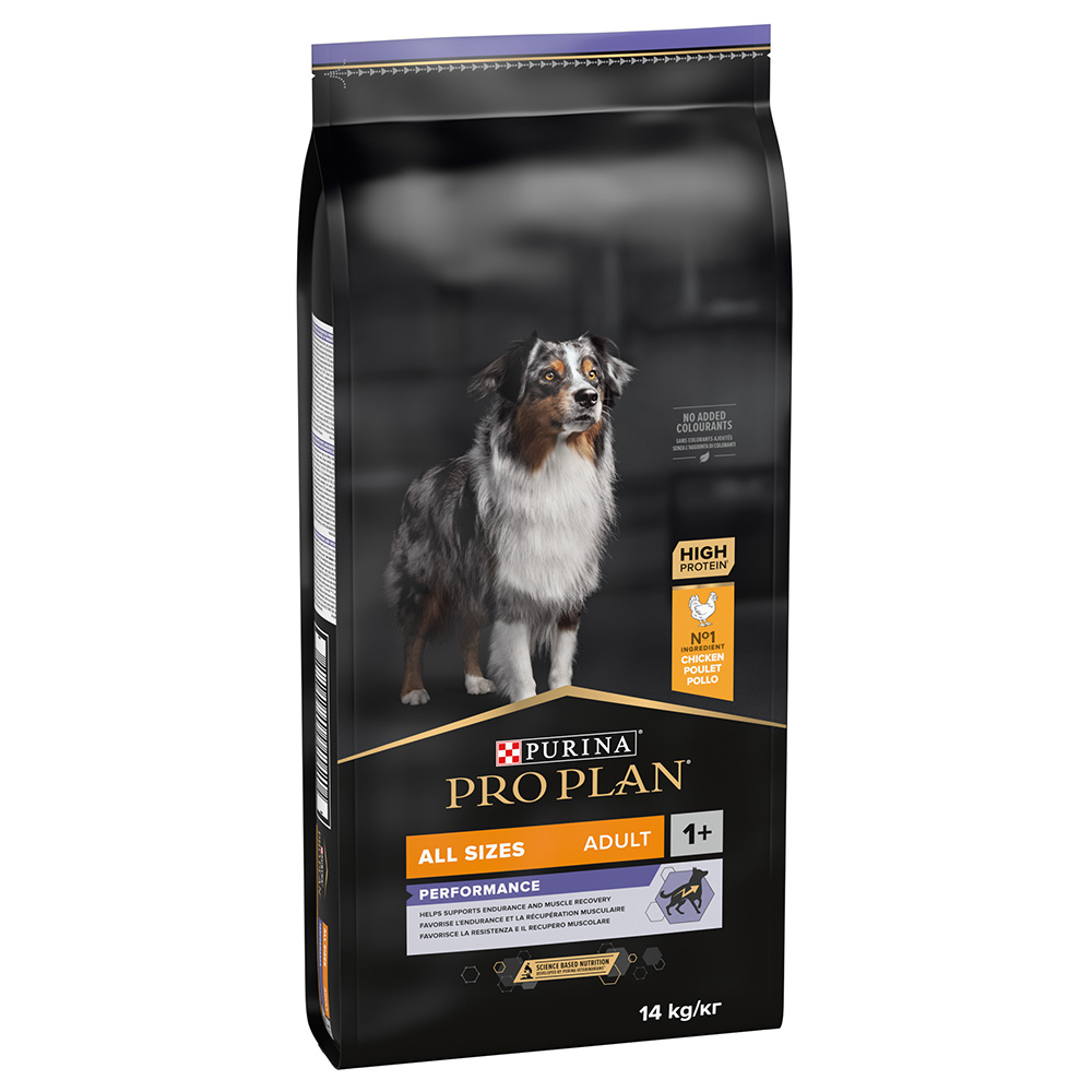 foto del prodotto purina pro plan all size adult performance crocchette per cani 14 kg