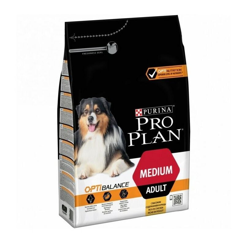foto del prodotto purina pro plan cane adutl medium optibalance 3 kg