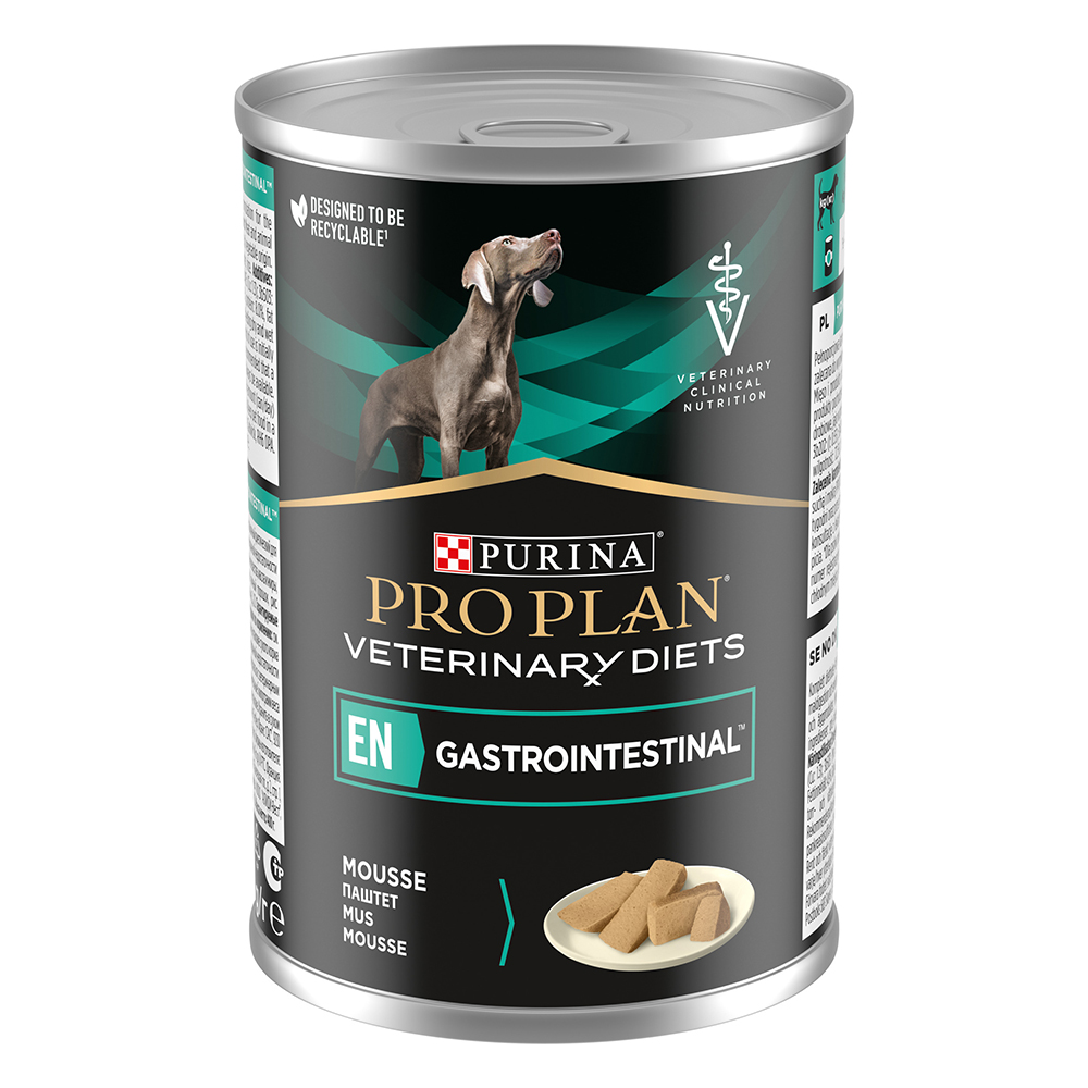foto del prodotto purina pro plan en gastrointestinal veterinary diets crocchette per cane umido a completamento 400 g mousse en gastrointestinal