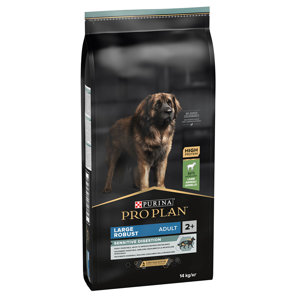 foto del prodotto purina pro plan large adult robust sensitive digestion agnello riso crocchette per cani 14 kg