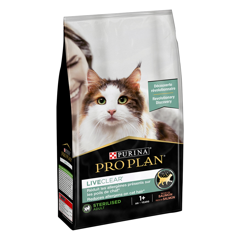 foto del prodotto purina pro plan liveclear gatti adulti sterilizzati ricco in salmone 1,4 kg