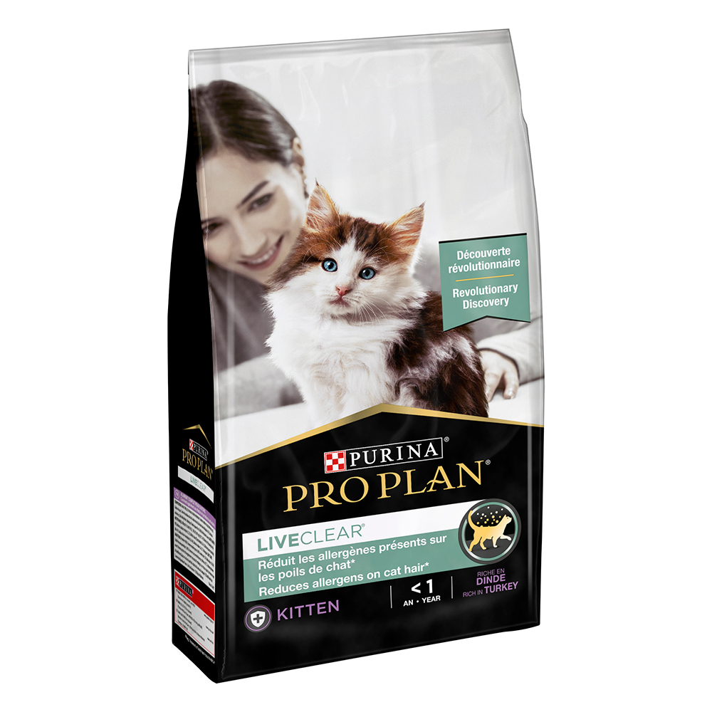 foto del prodotto purina pro plan liveclear gattini ricco in tacchino - set 2 x 1,4 kg