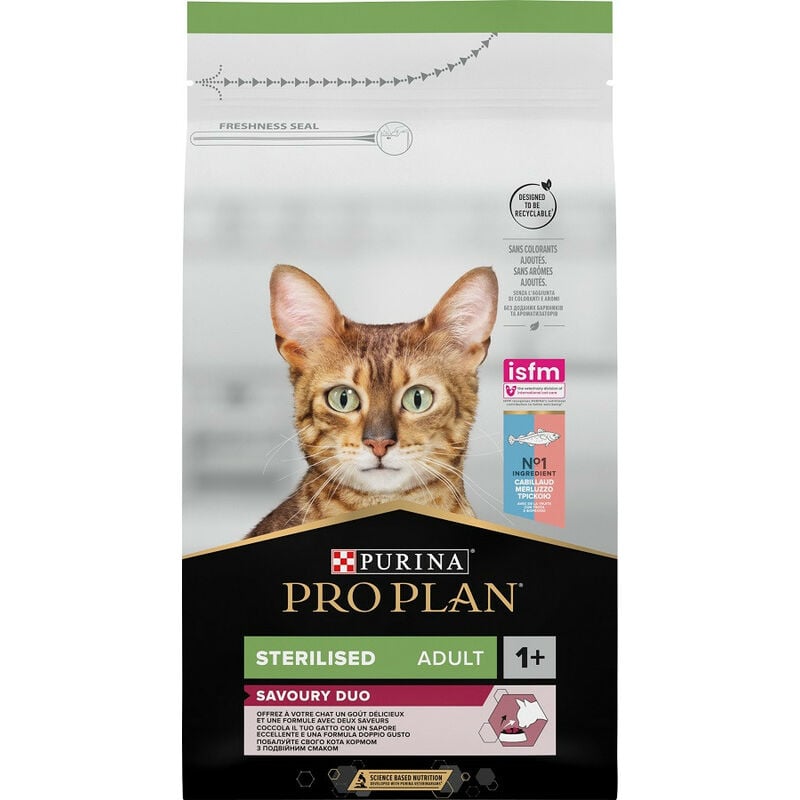 foto del prodotto purina pro plan optisavour per gatti adult sterilised da 1,5 kg