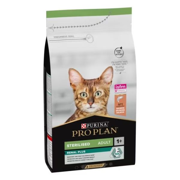 foto del prodotto purina pro plan renal plus sterilised adult 1 con salmone 10 kg croccantini per gatti 1 ordine scegli lo sconto bzr5 bzr20 200 punti fedelt 