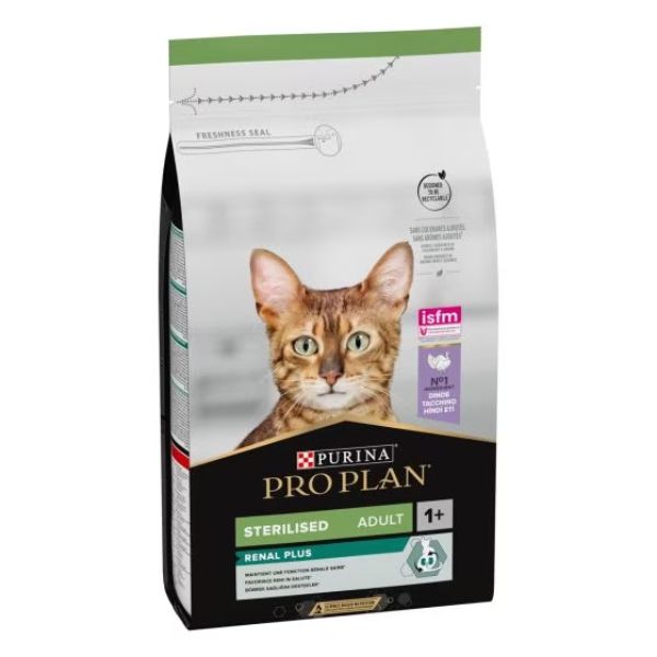 foto del prodotto purina pro plan renal plus sterilised adult 1 con tacchino 10 kg croccantini per gatti 1 ordine scegli lo sconto bzr5 bzr20 200 punti fedelt 