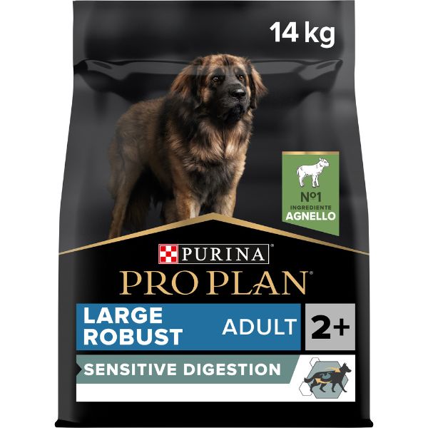 foto del prodotto purina pro plan sensitive digestion large robust adult crocchette cane agnello 14 kg croccantini per cani 1 ordine scegli lo sconto bzr5 bzr20 200 punti fedelt 