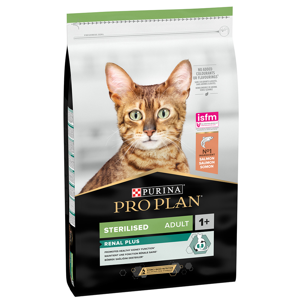foto del prodotto purina pro plan sterilised adult renal plus ricco in salmone - 10 kg