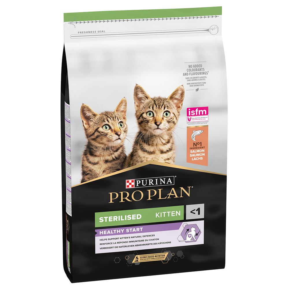foto del prodotto purina pro plan sterilised kitten healthy start ricco in salmone per gatti 10 kg