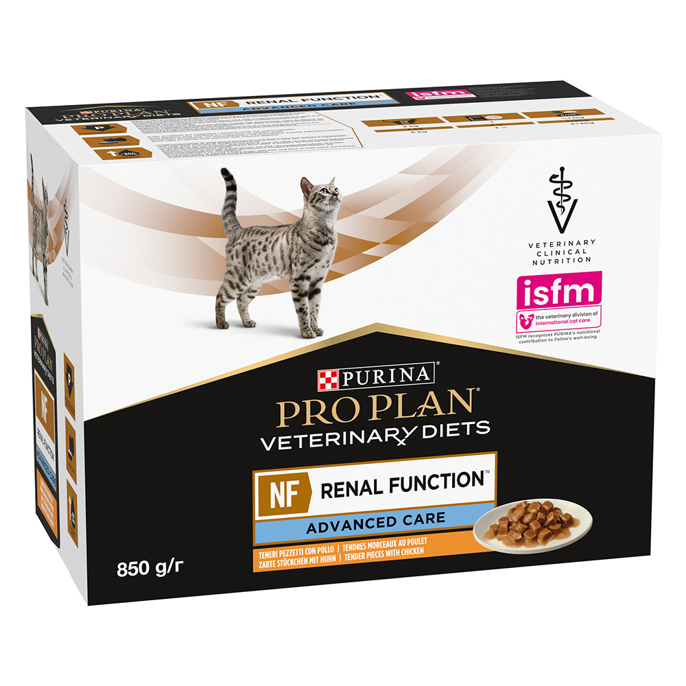 foto del prodotto purina pro plan veterinary diets feline nf renal advance care pollo 10 x 85 g