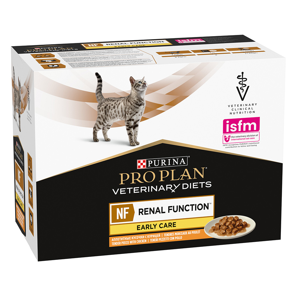 foto del prodotto purina pro plan veterinary diets feline nf renal function early care pollo 10 x 85 g