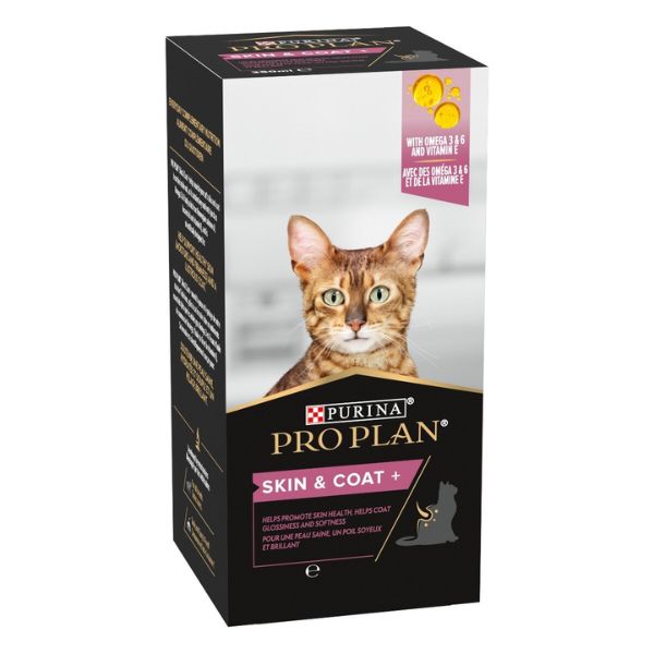 foto del prodotto purina pro plan veterinary diets supplement skin and coat plus integratore per gatti 150 ml 1 ordine scegli lo sconto bzr5 bzr20 200 punti fedelt integratori per gatti