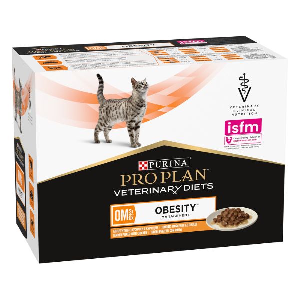 foto del prodotto purina veterinary diets om multipack 10 x 85 gr pollo 1 ordine scegli lo sconto bzr5 bzr20 200 punti fedelt 