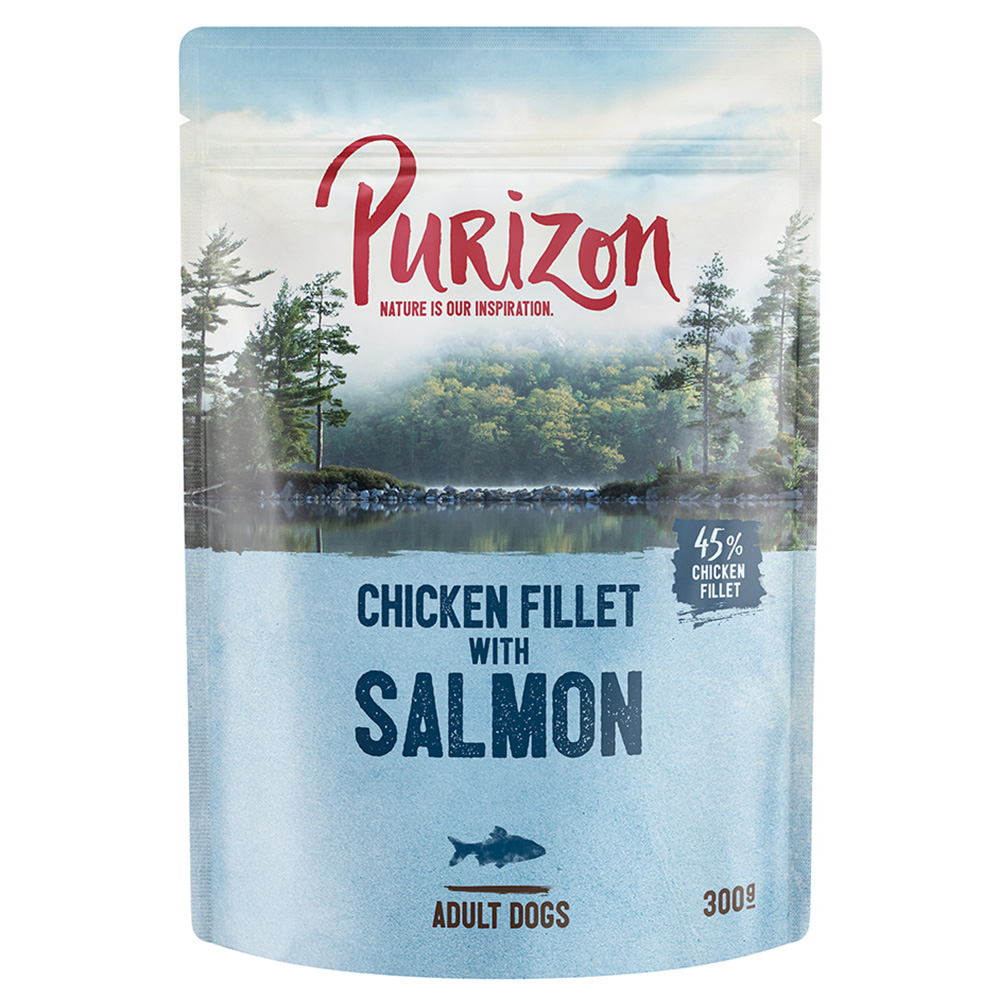 foto del prodotto purizon adult 6 x 300 g umido per cane filetto di pollo con salmone, spinaci e cocco