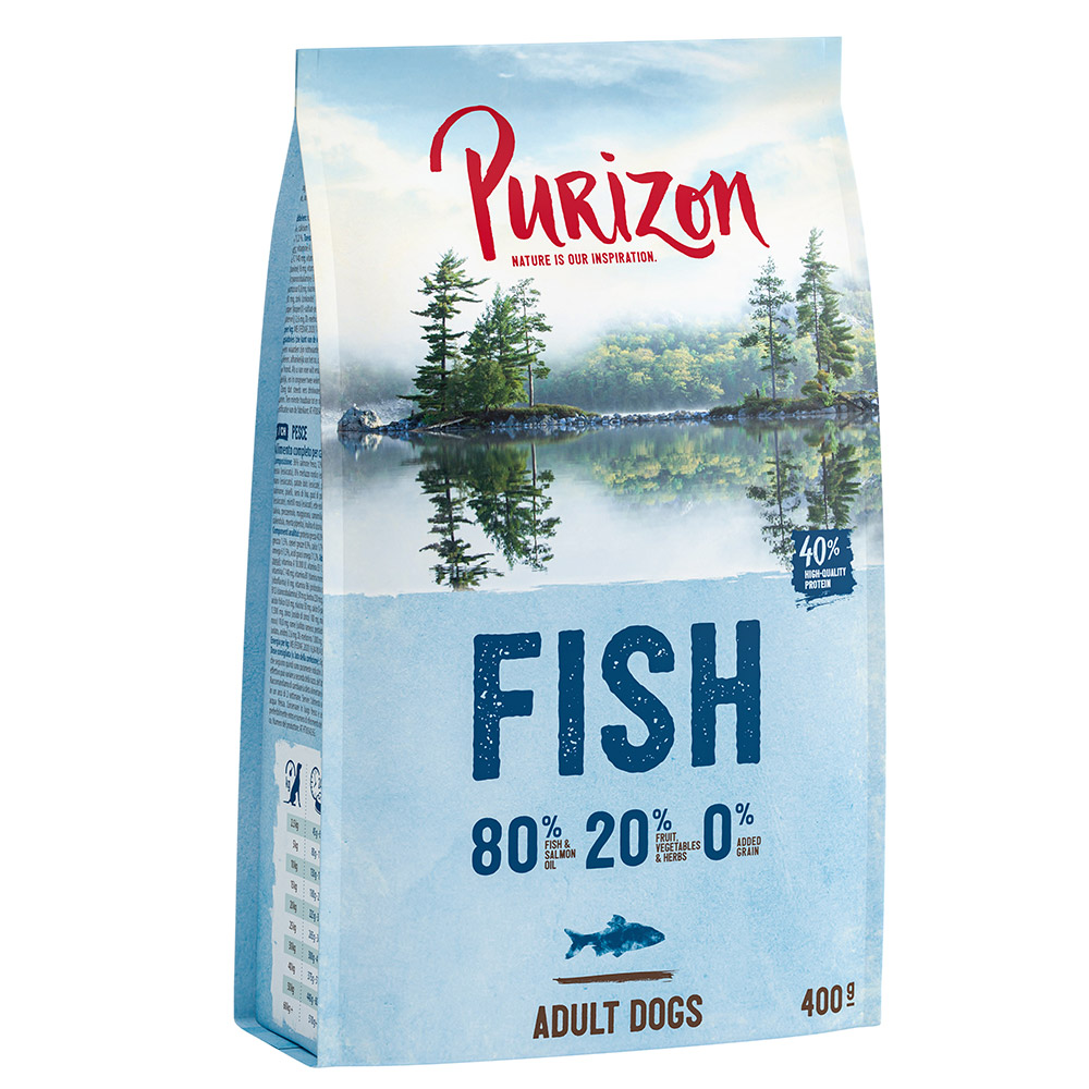 foto del prodotto purizon adult pesce crocchette senza cereali per cane 400 g